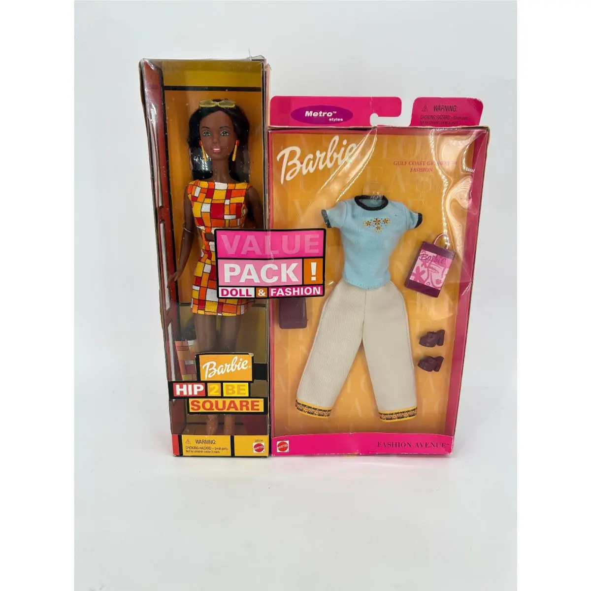 2000 Barbie Hip 2 Be Square Doll Value Pack African American 28314 Doll + Outfit