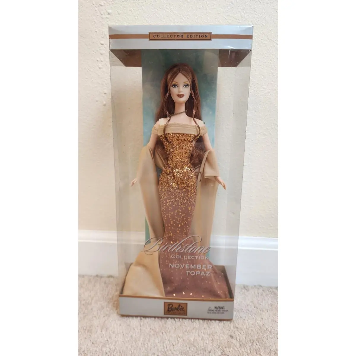 Mattel 2002 Birthstone Collection Barbie Collector Edition November Topaz B2396