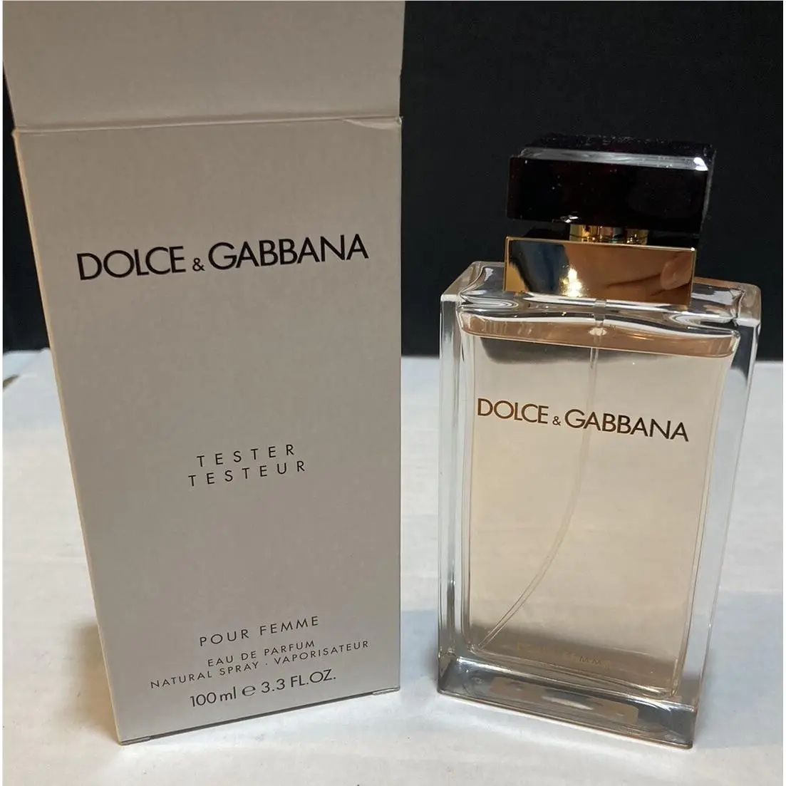 Dolce Gabbana Pour Femme Eau de Parfum Spray 3.3oz 100ml Full Bottle
