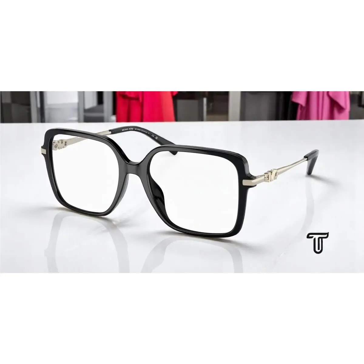 Michael Kors MK4095U 3005 Dolonne Black Demo Lens 53 mm Women`s Eyeglasses - Frame: Black