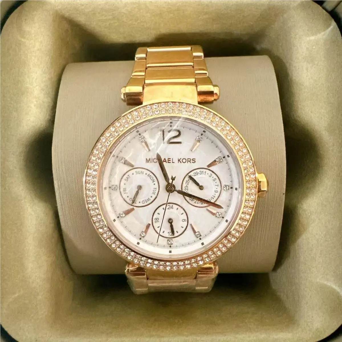 MK5781 Women`s Parker Multifunction Rose Gold-tone Watch by Michael Kors