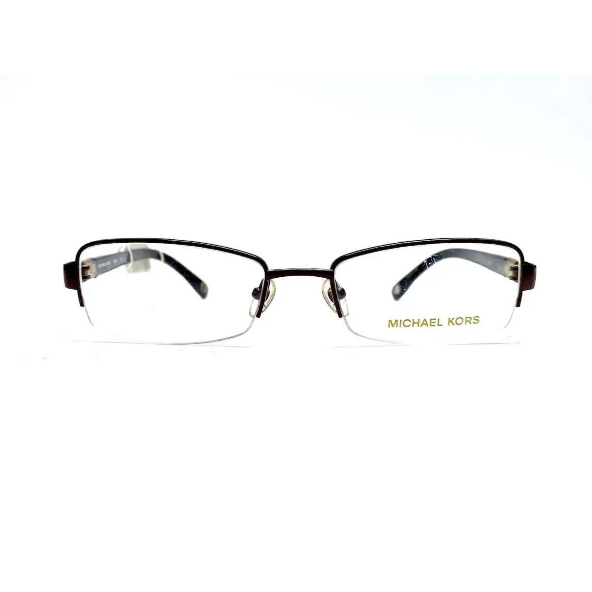 Michael Kors Brown Rectangular Glasses Tortoise Temples MK332 210 53 19 135