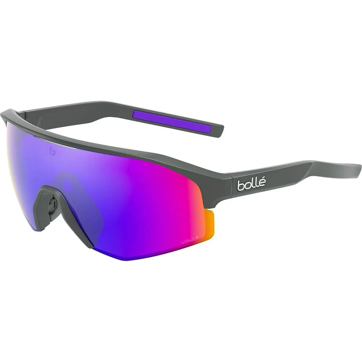 Bollé BS020001 Lightshifter Sunglasses Titanium Matte - Volt+ Ultraviolet Cat 4 by Bolle
