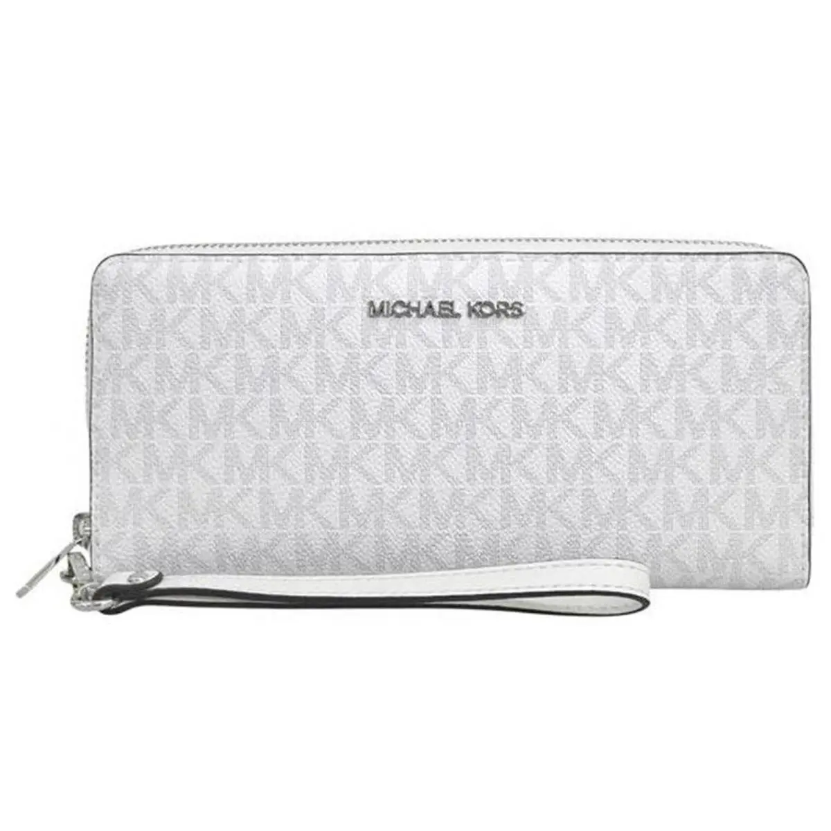 Michael Kors Jet Set Travel Large Continental Wallet MK Optic White 35S4STVE7B-O