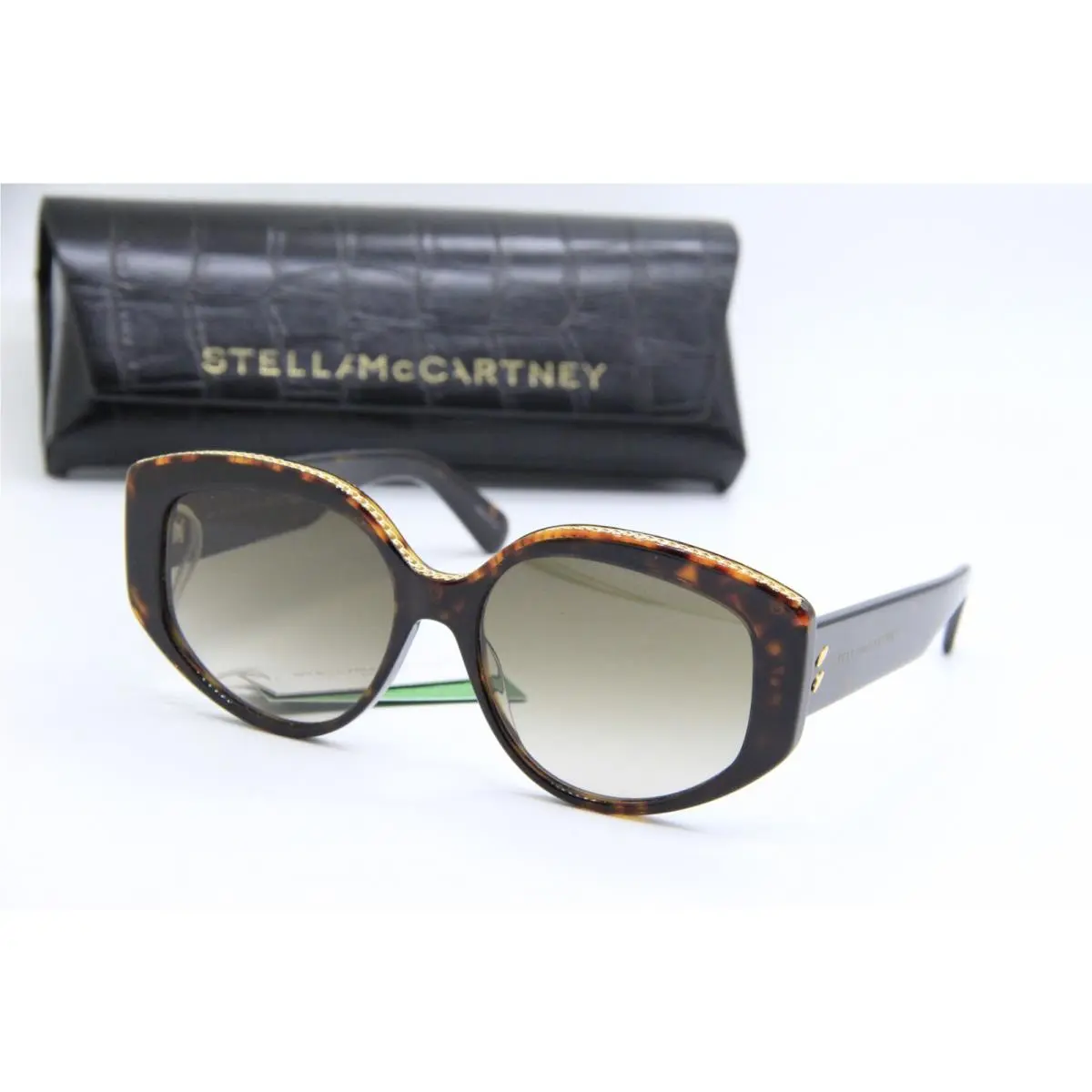 Stella Mccartney SC40029I 52F Havana Gold Sunglasses W Case 56-16 by Stella McCartney
