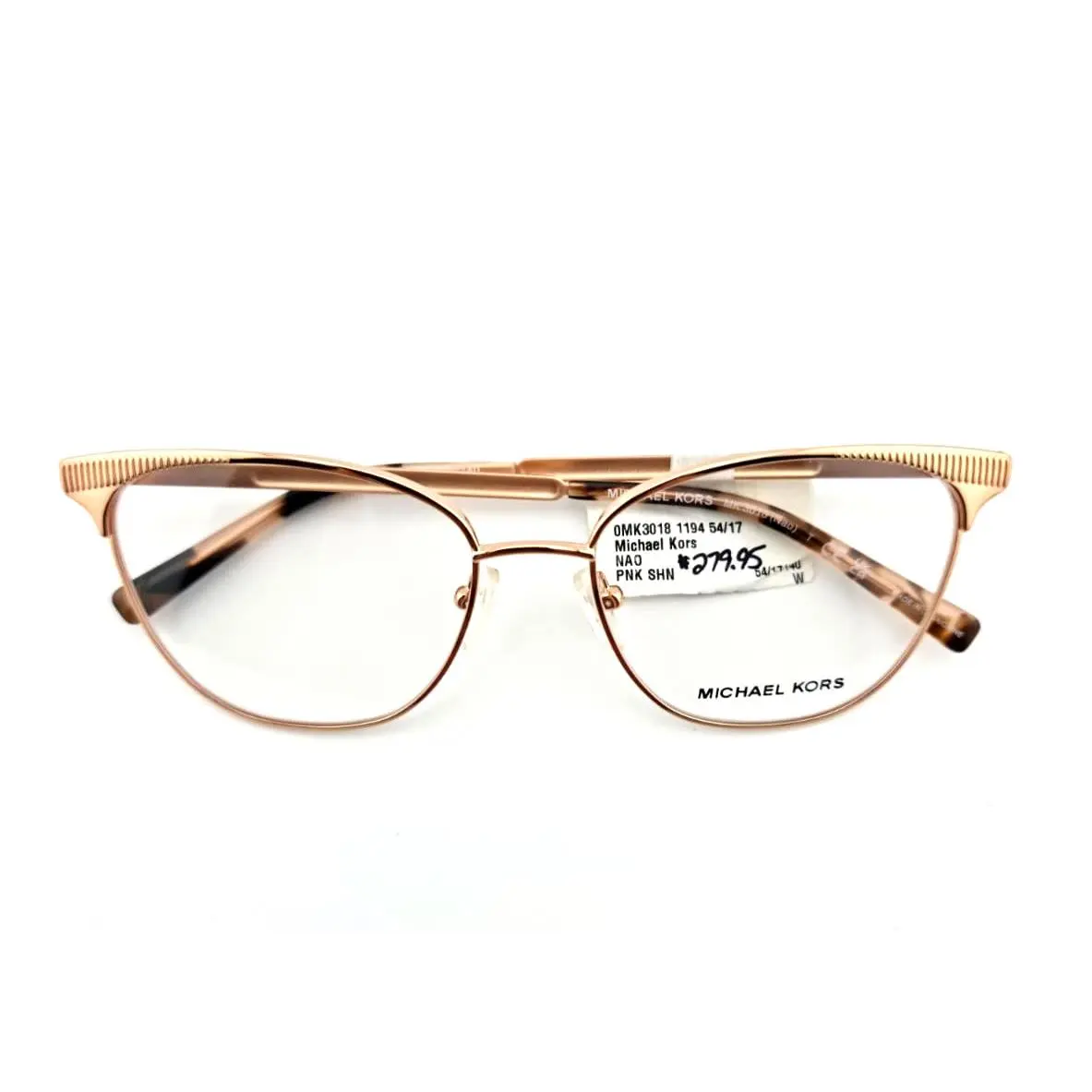 Michael Kors MK3018 Nao 1194 Pnk Shn Women Eyeglasses Frames 54-17-140