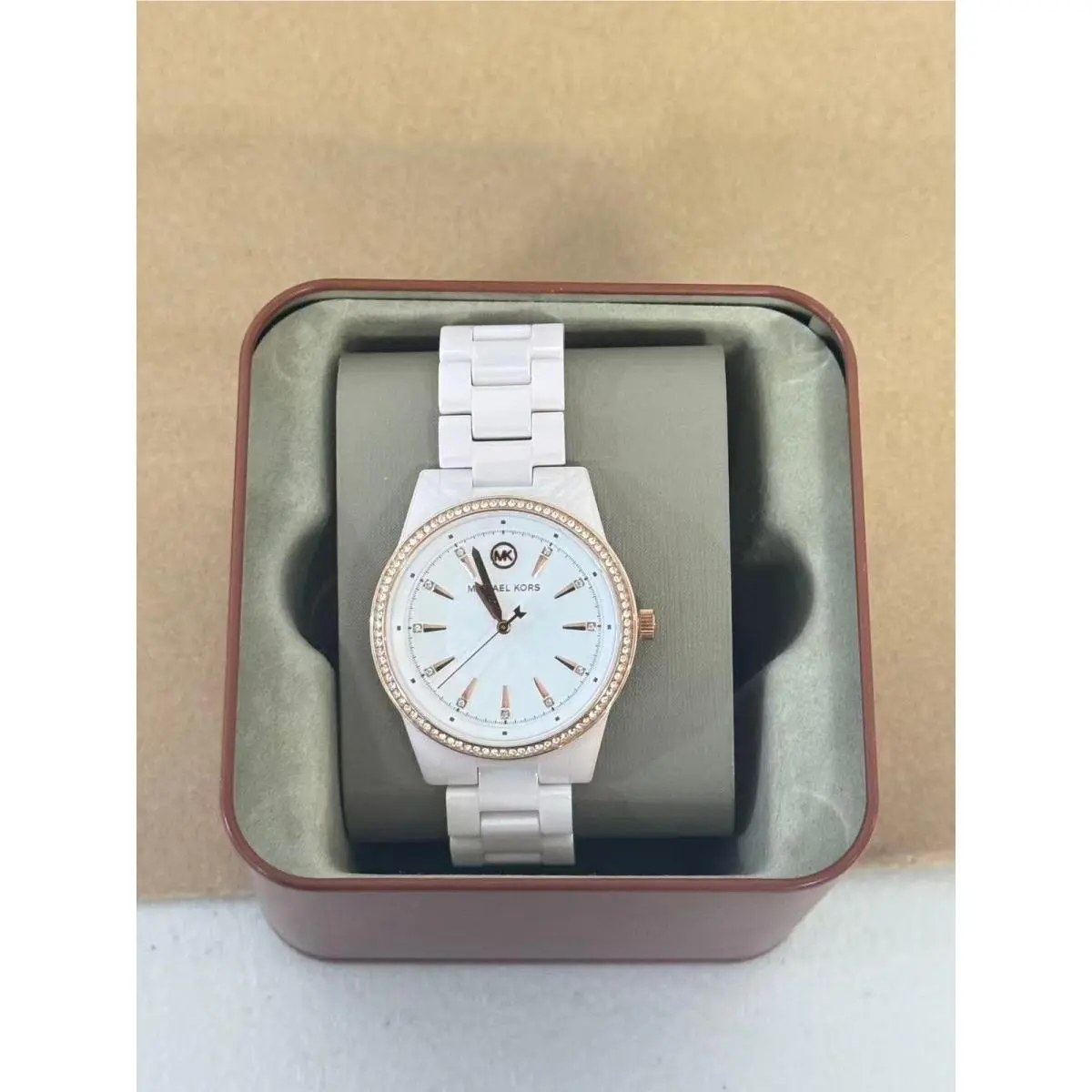 Michael Kors Ritz MK6838 Crystal White Dial Women`s Watch