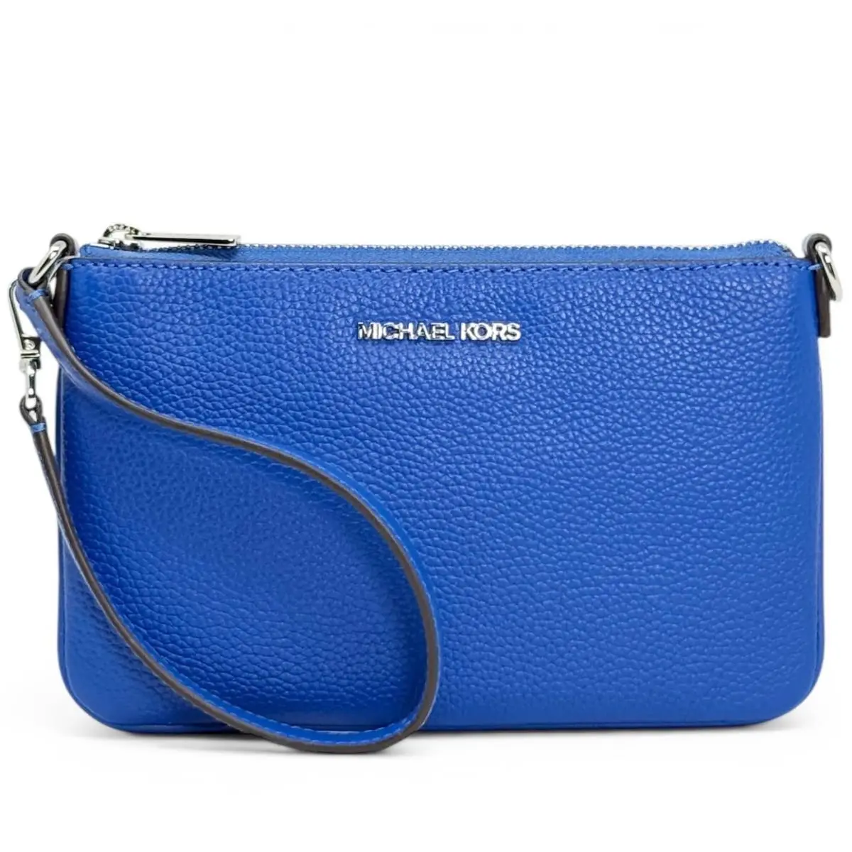 Michael Kors Small Convertible Wristlet Pouch Wallet Galaxy Blue 35S5STVW5L