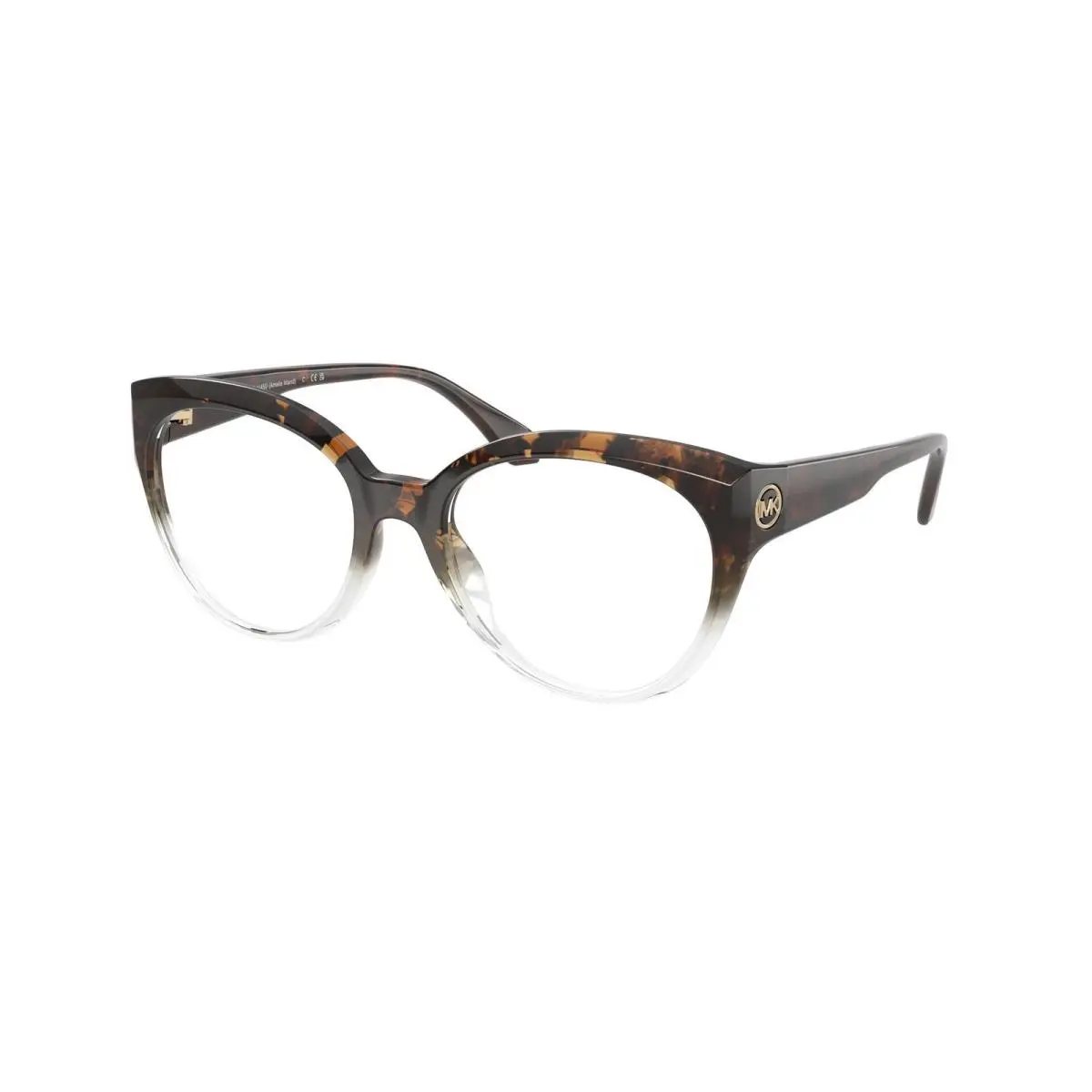 Michael Kors MK 4145 U Dark Tortoise to Clear Demo 4025 Eyeglasses