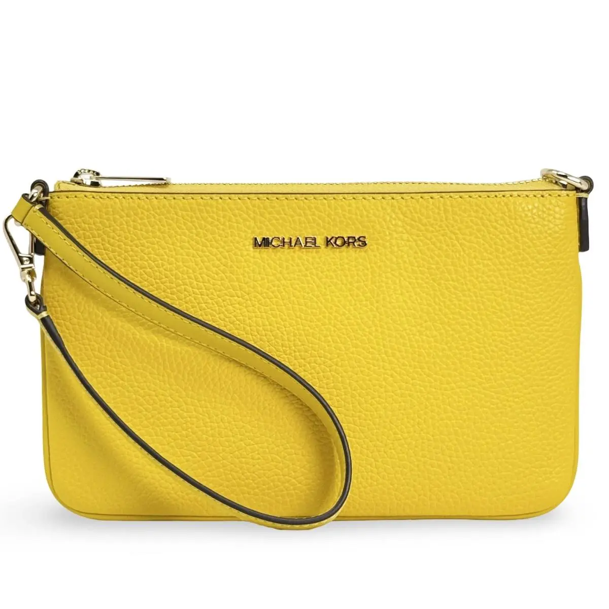 Michael Kors Small Leather Convertible Wristlet Pouch Wallet Honey 35S5GTVW5L