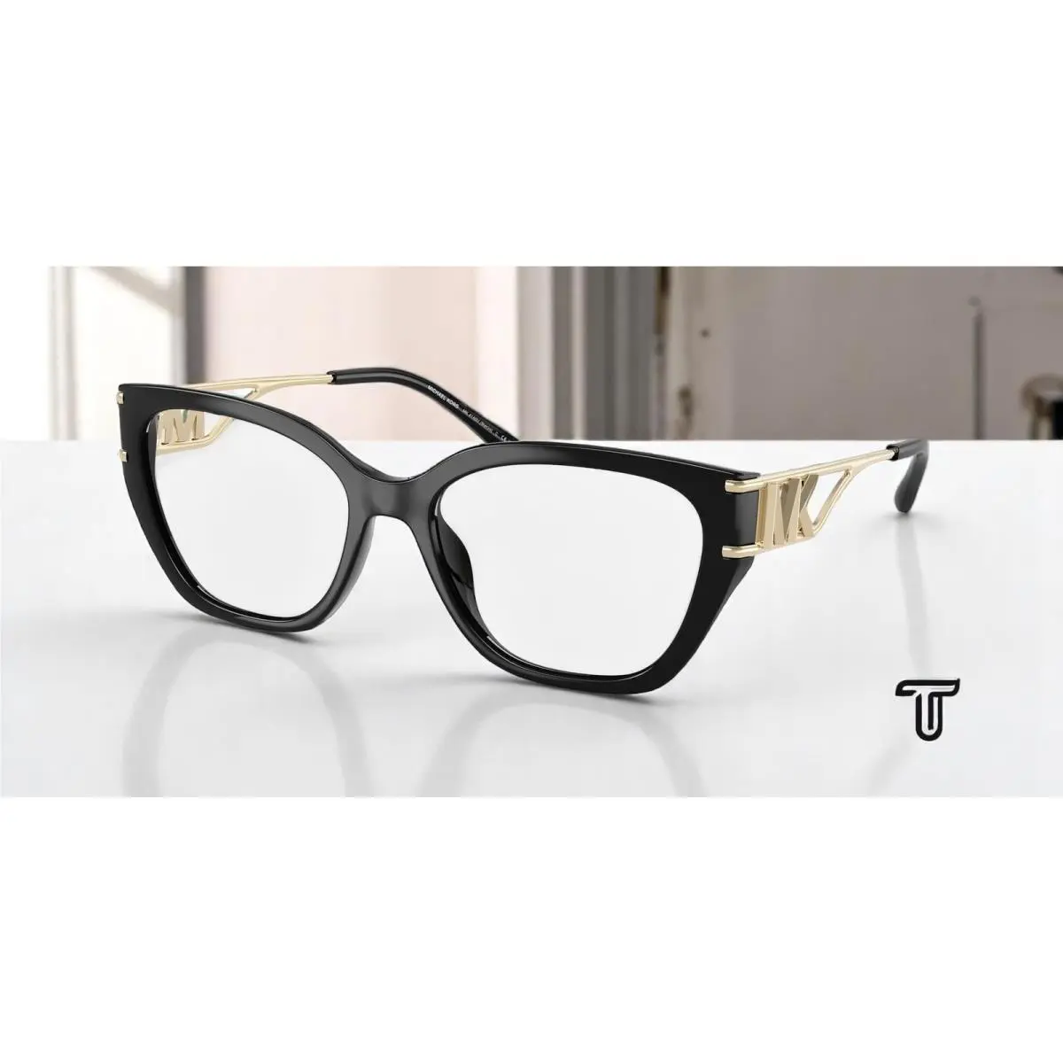 Michael Kors MK4140U 3005 Bierzo Black Demo Lens 54 mm Women`s Eyeglasses