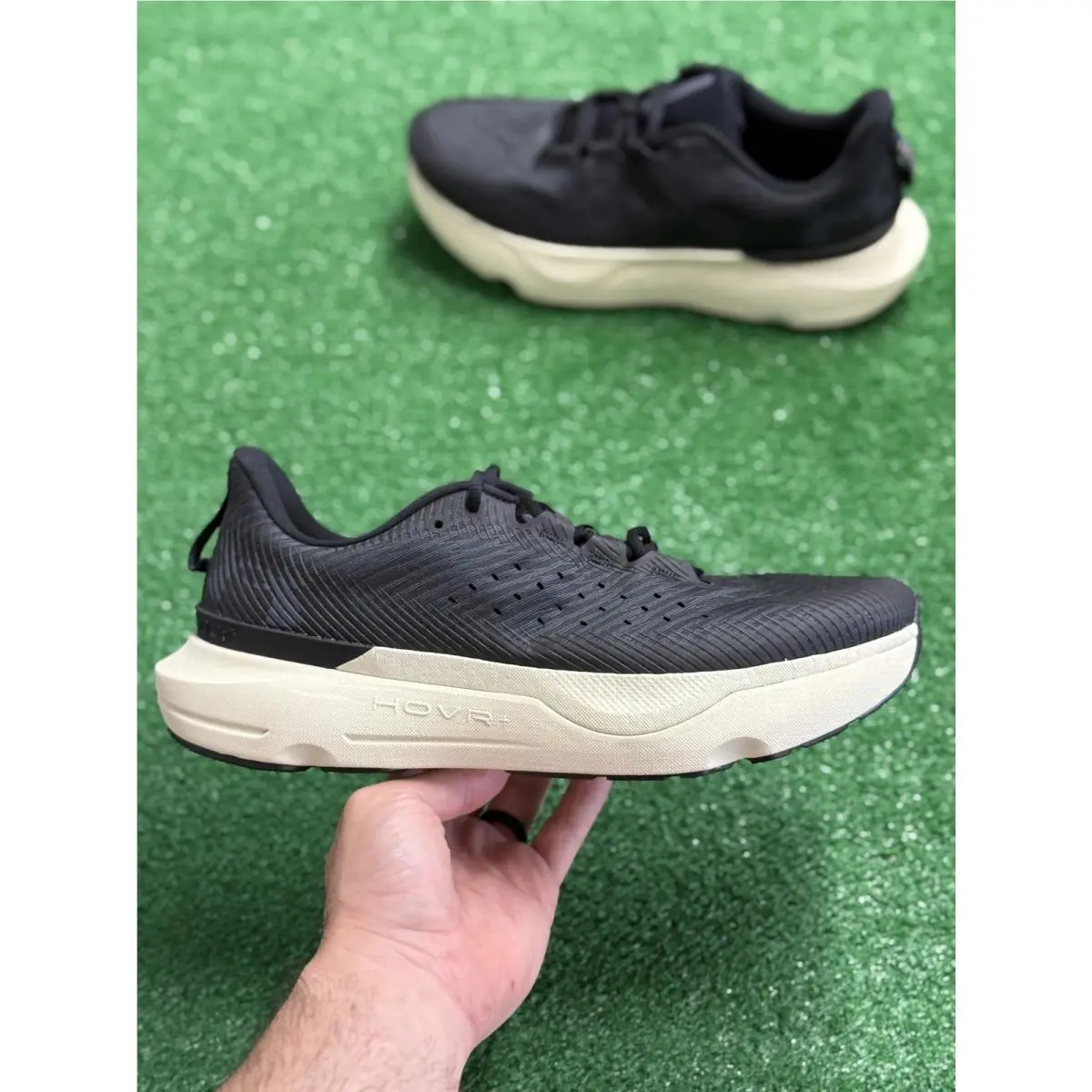 Under Armour Hovr Infinite Pro Black Mens Running 3027190-007 Sz 10.5