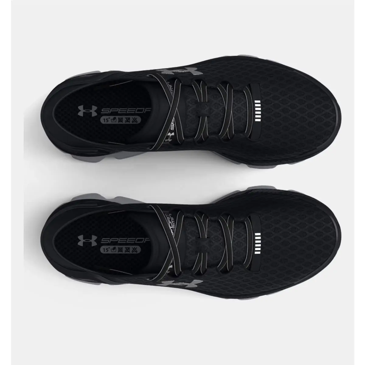 Under Armour shoes - Under Armour® (Men`s 7.5 /Women`s 9 M) SpeedForm™ Gemini Running - 3026770-001 - Black (UPC: 196040891675) 1
