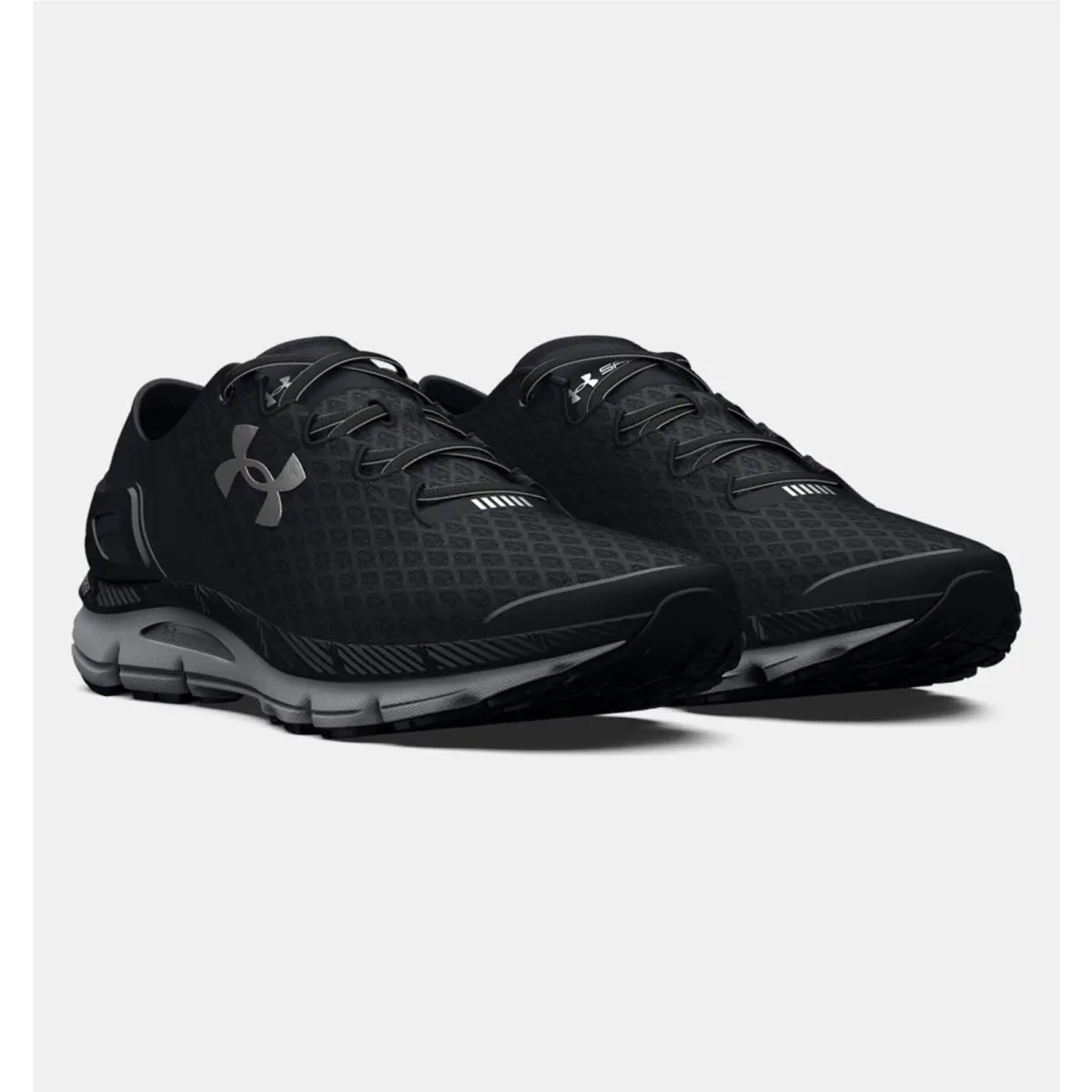 Under Armour shoes - Under Armour® (Men`s 7.5 /Women`s 9 M) SpeedForm™ Gemini Running - 3026770-001 - Black (UPC: 196040891675) 2