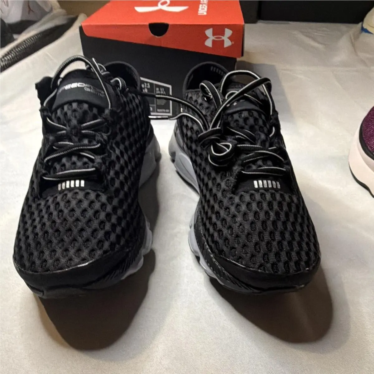Under Armour Speedform Gemini Running Shoes Black/gray Size 7.5