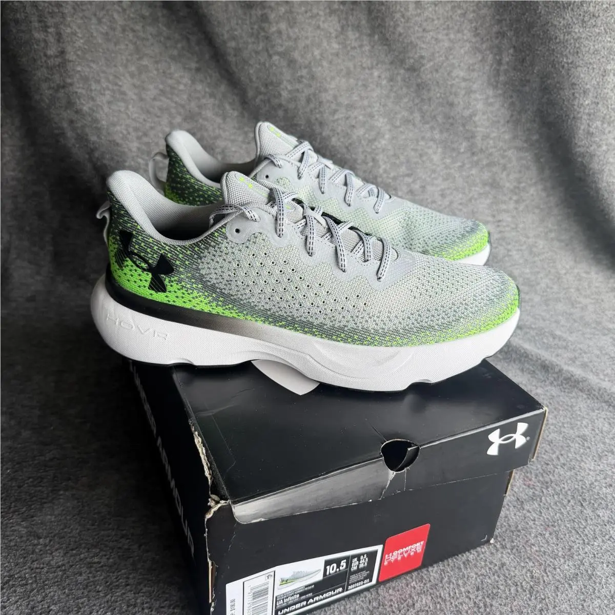 Under Armour shoes - Under Armour UA Infinite - Infinite - Gray 3