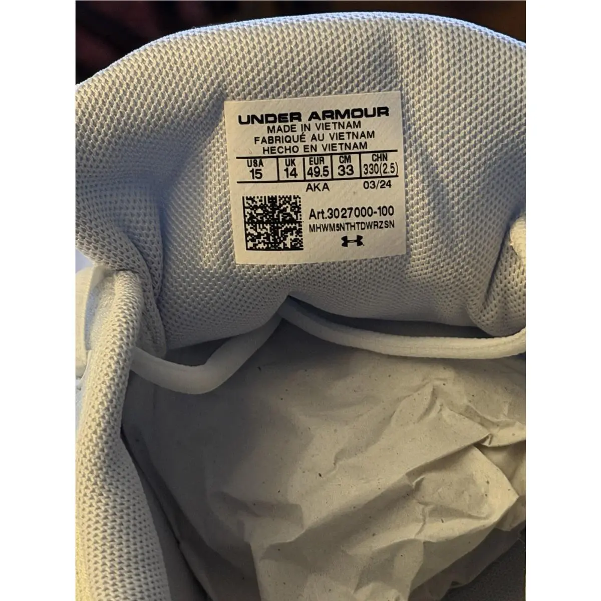 Under Armour shoes - Under Armour Surge - Surge - White (UPC: 0196885777226) 11