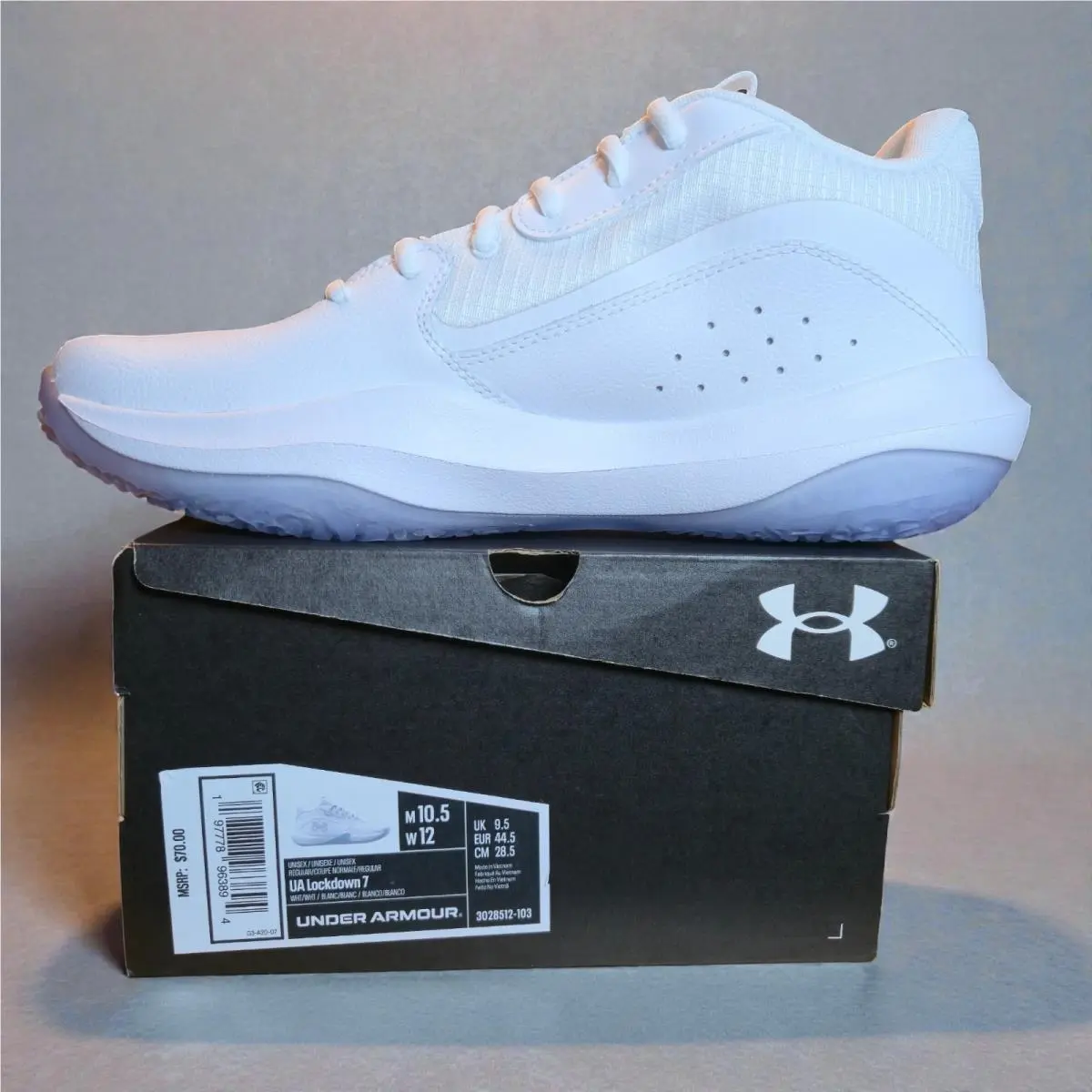Under Armour shoes - Under Armour Lockdown 7 - Lockdown - 3028512-103 - White 6