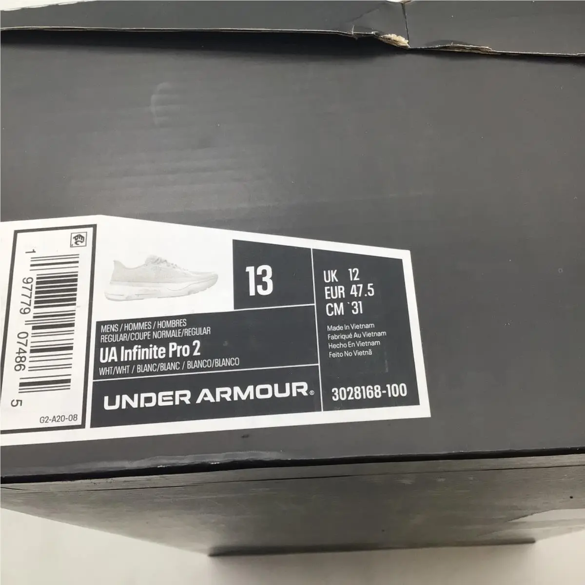 Under Armour shoes - UA Infinite Pro 2 - Infinite Pro - White 4
