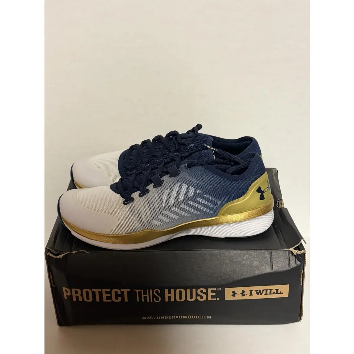 Under Armour shoes - 1301292-834 - 1301292 - Navy / White / Gold 0