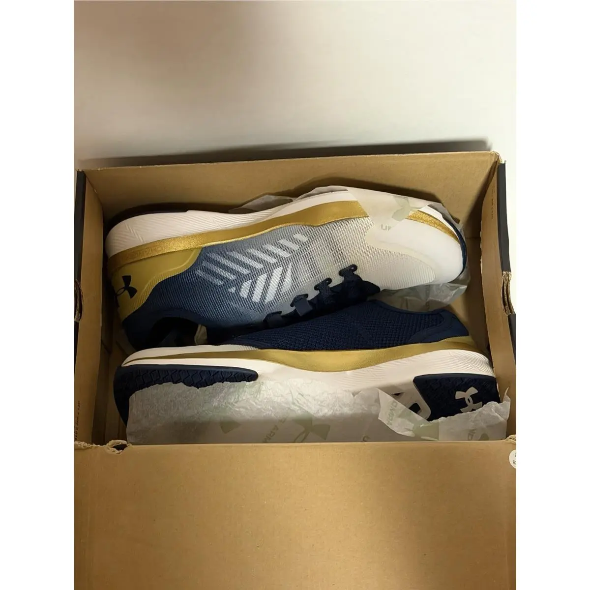 Under Armour shoes - 1301292-834 - 1301292 - Navy / White / Gold 4
