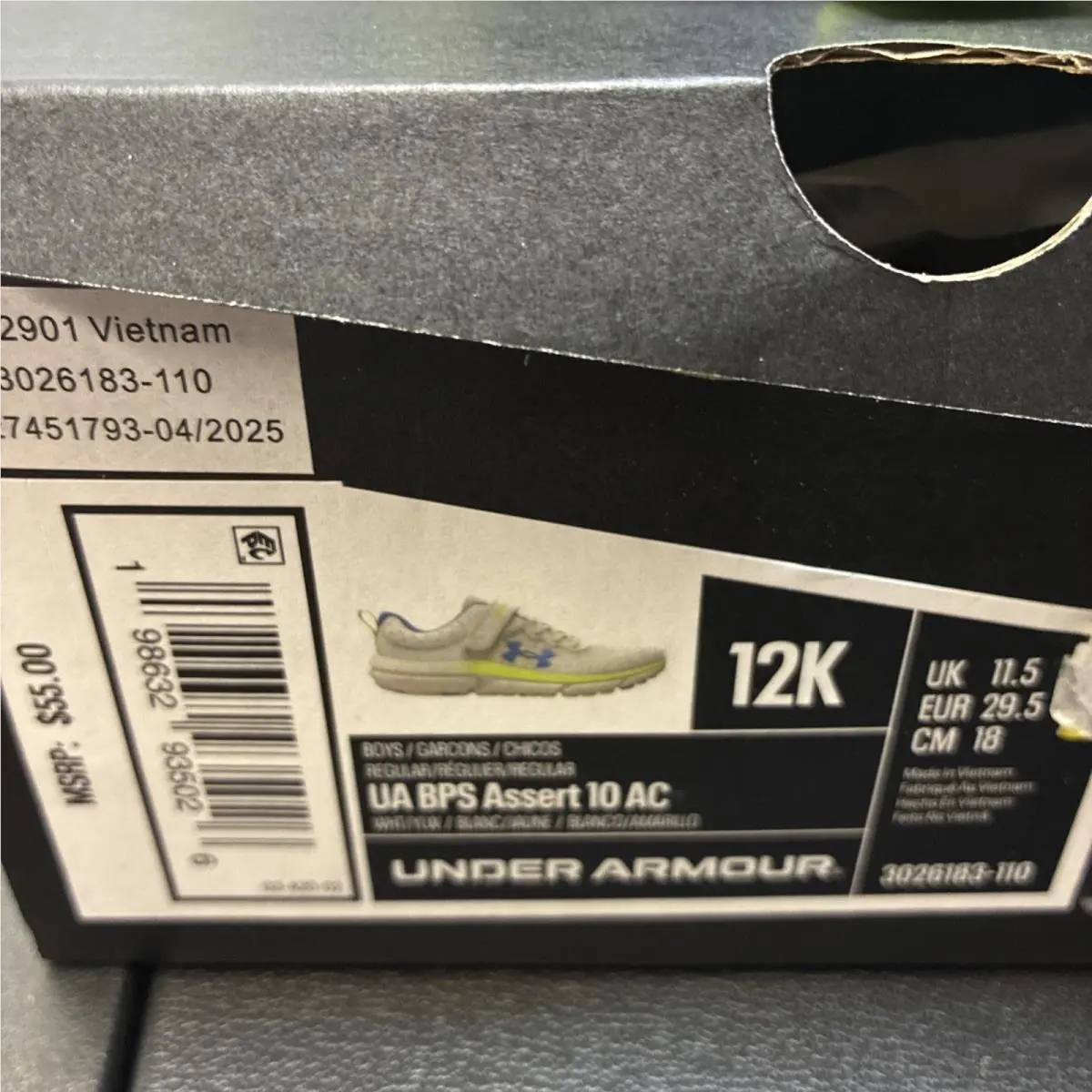 Under Armour shoes - Under Armour Assert 10 - Assert - Gray 6