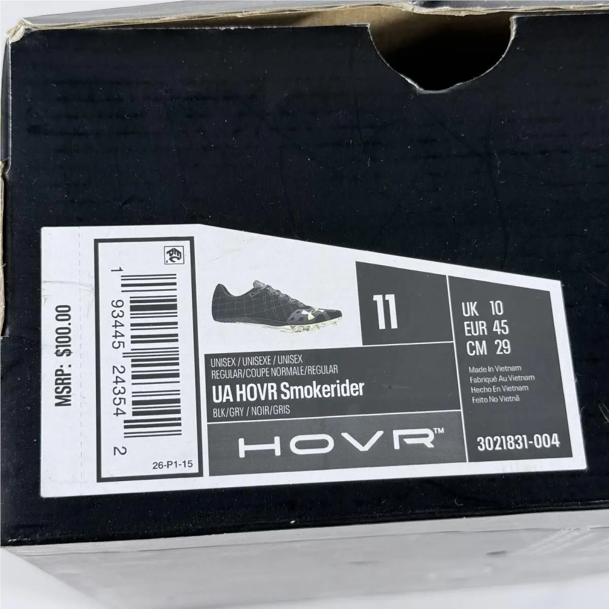 Under Armour shoes - Under Armour HOVR Smokerider - HOVR Smokerider - 3021831-004 - Black/Victory Gold (UPC: 193445243542) 11