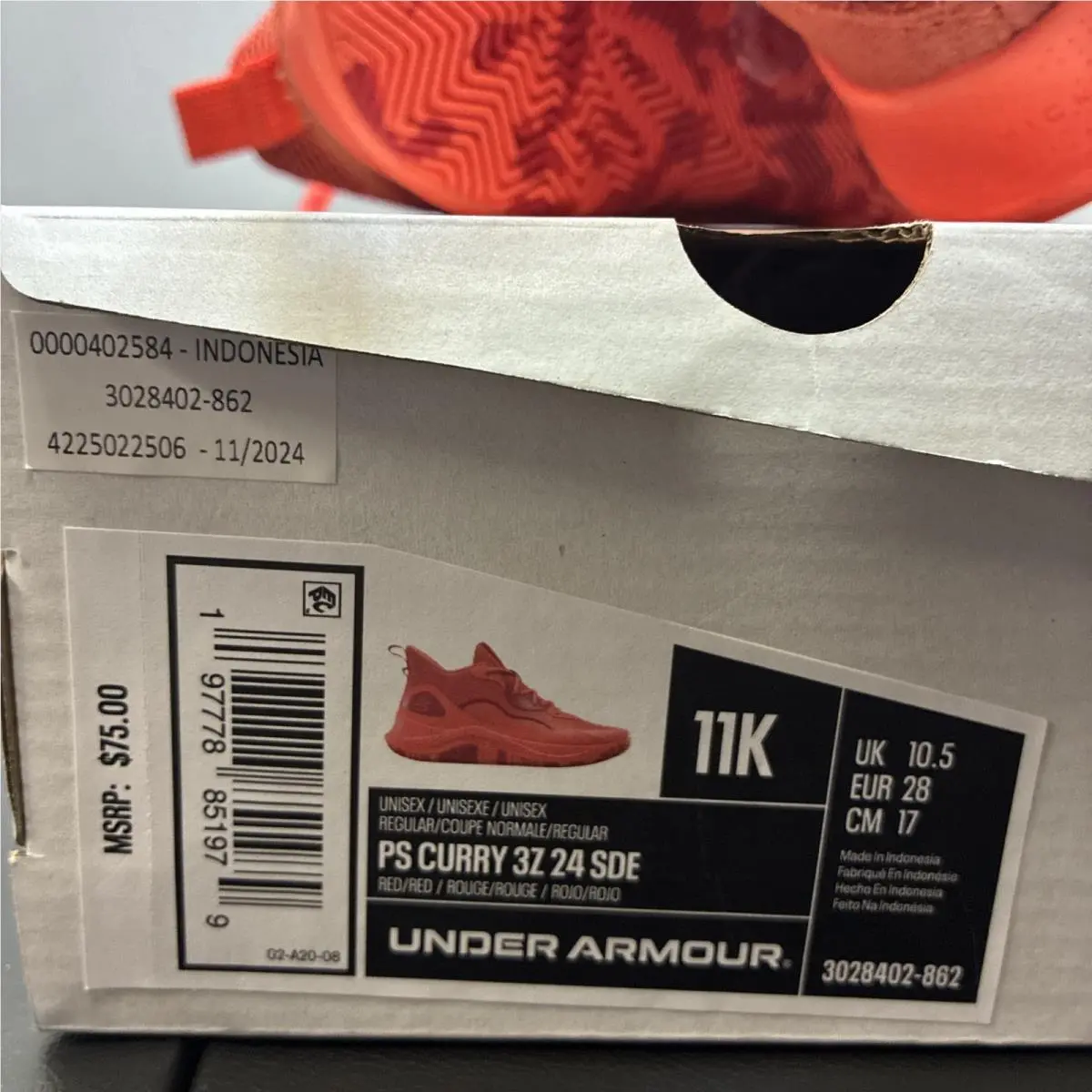 Under Armour shoes - Under armour Curry 3 - Curry - Red 6