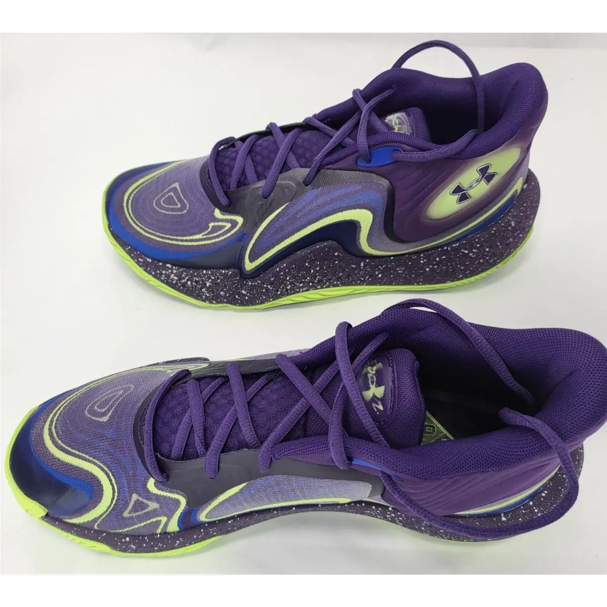Under Armour shoes - Under Armour Spawn 6 Mid - 3028337-500 - Purple Green 11
