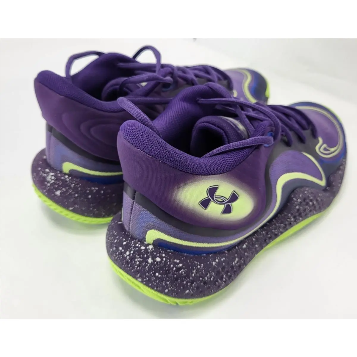Under Armour shoes - Under Armour Spawn 6 Mid - 3028337-500 - Purple Green 3