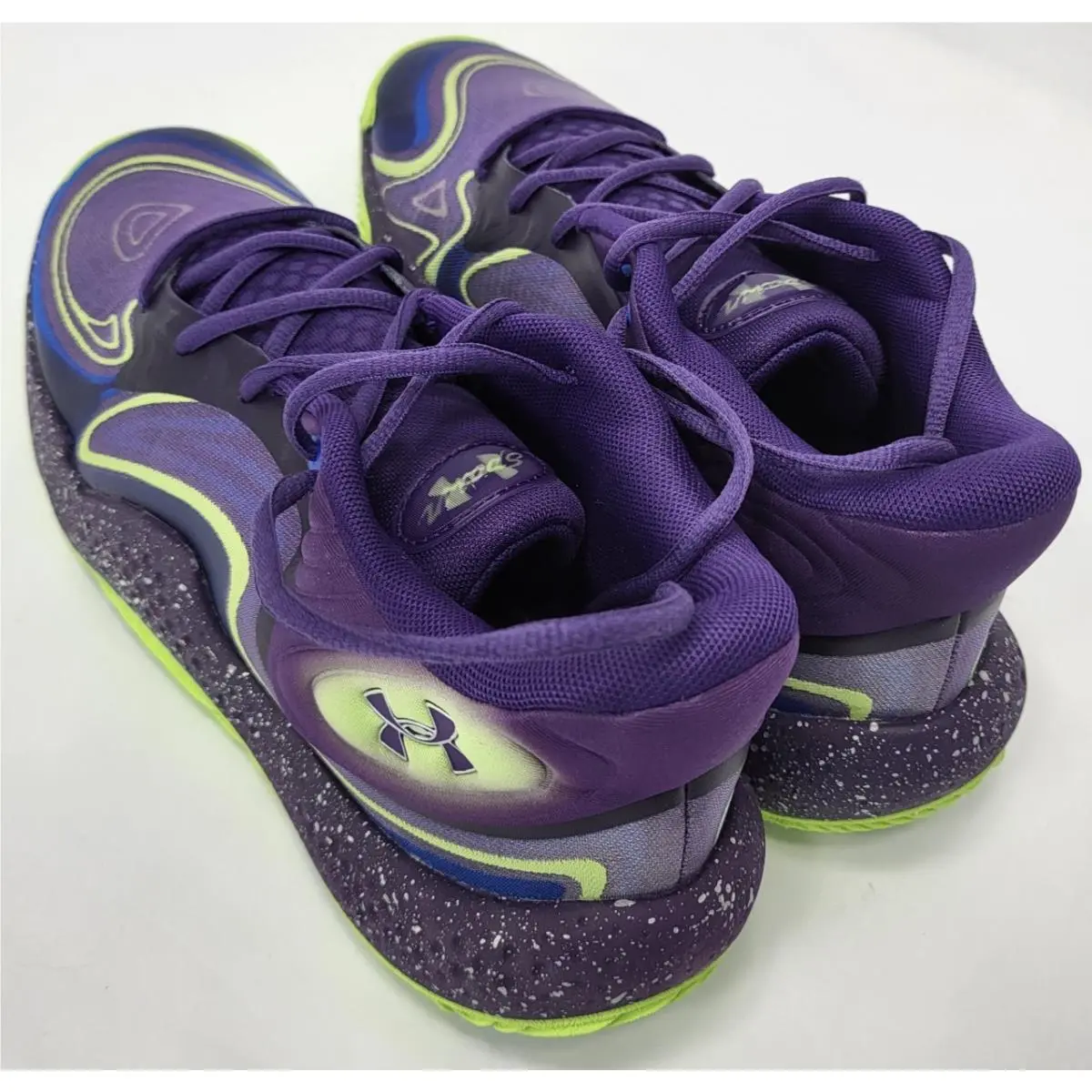Under Armour shoes - Under Armour Spawn 6 Mid - 3028337-500 - Purple Green 4