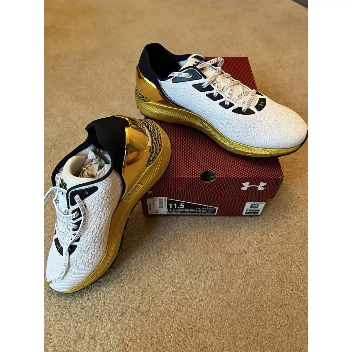 Notre Dame Under Armour Hovr Sonic 3 Shoes 11.5