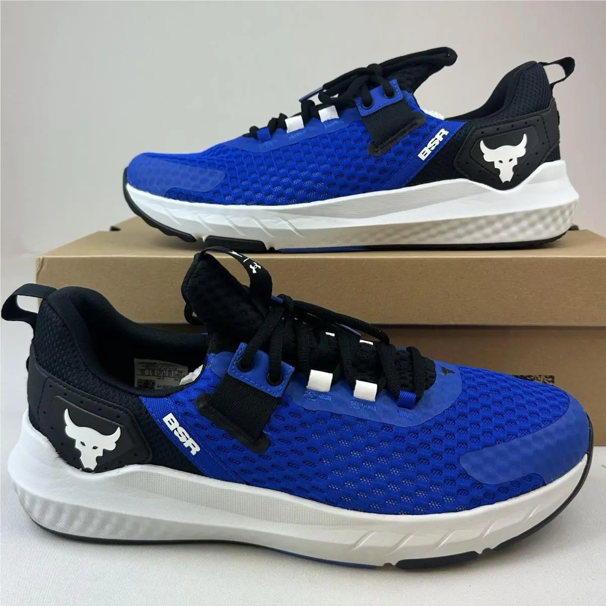 Under Armour Project Rock Bsr 3 Training Shoes Men`s Sz 13 Blue Black White