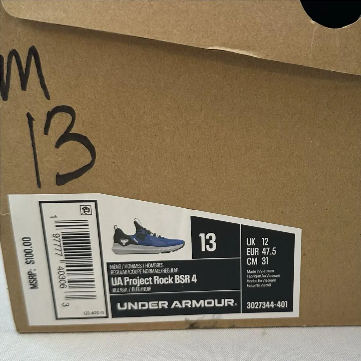 Under Armour shoes - Under Armour Project Rock BSR 3 - 3026462-401 - Blue 8
