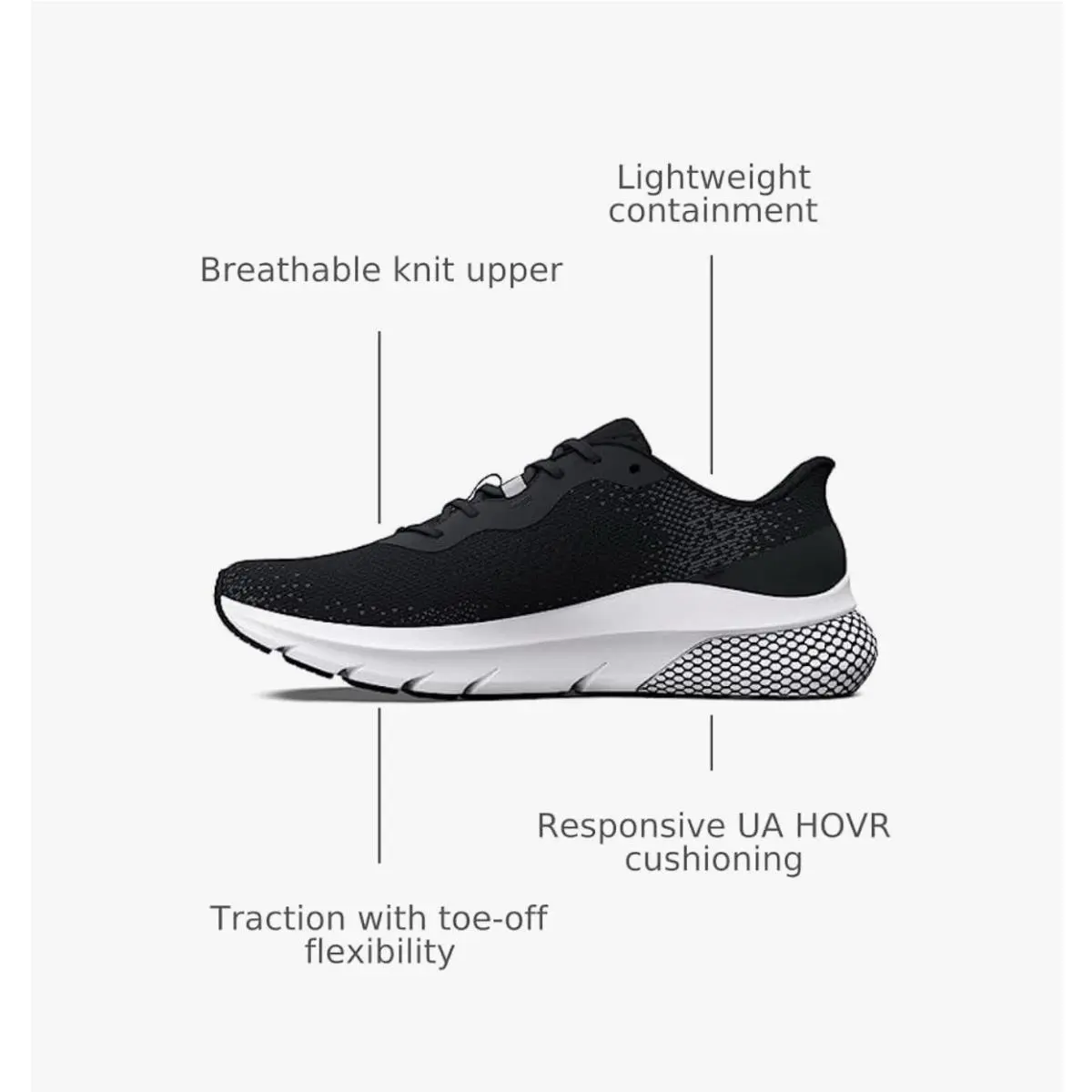 Under Armour shoes - Under Armour HOVR Turbulence 2 - (001) Black/Jet Gray/White (UPC: 196883135226) 1