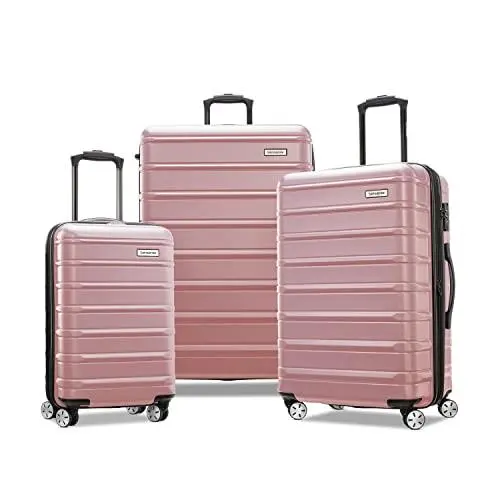 Omni 2 Pro Hardside Expandable Luggage with Spinner Wheels Pro Rose Gold by Samsonite