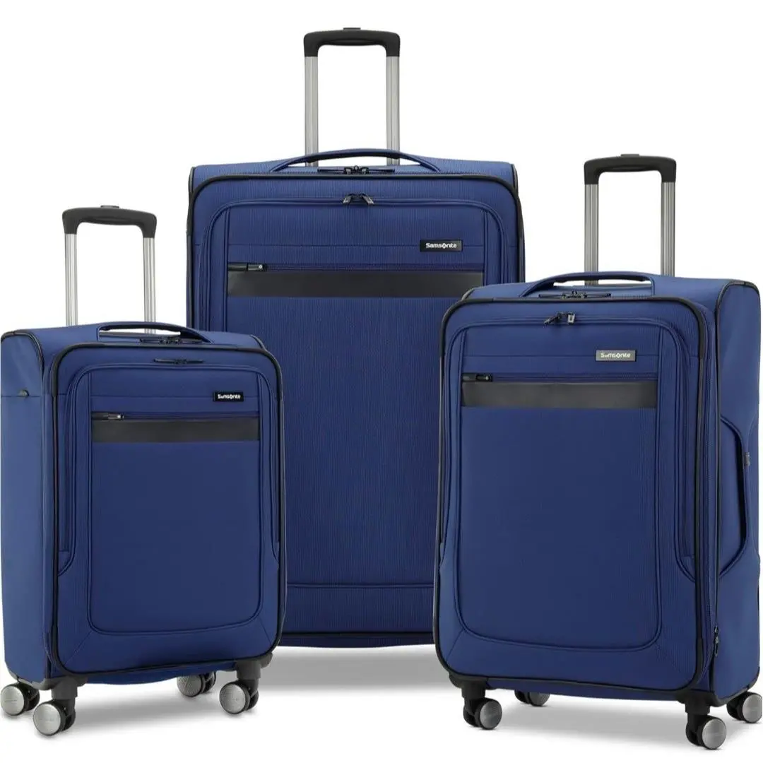 Samsonite Ascella 3.0 Softside Luggage 3-Piece Set 20/24/28 Sapphire Blue