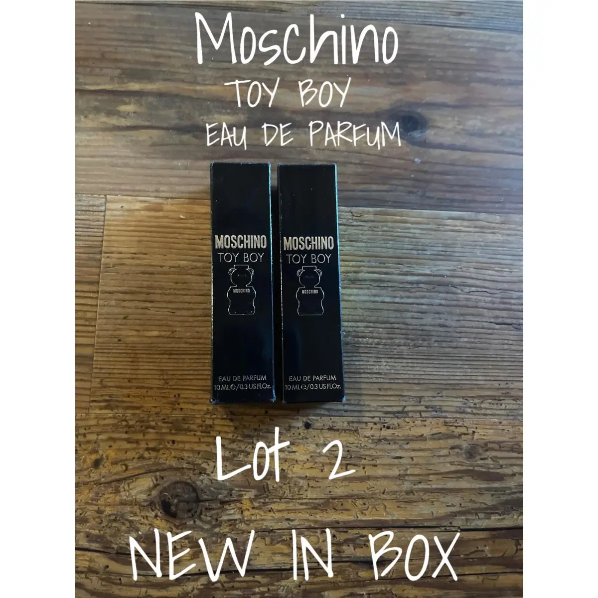 Moschino Toy Boy Mini Edp Spray For Men 0.3 oz Pack of 2