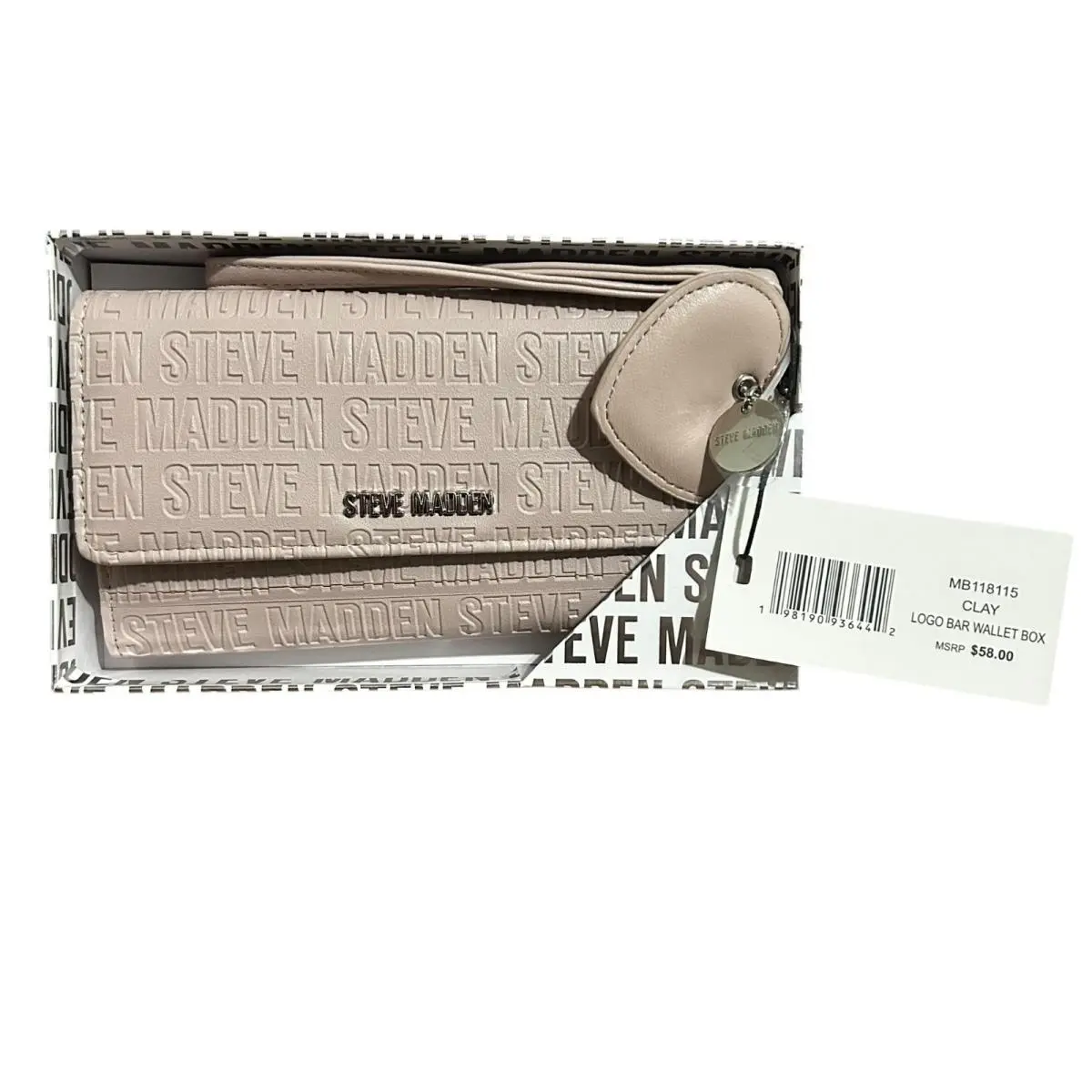 Steve Madden Women`s Clay Trifold Wallet Gift Box MB118115 - 58.00