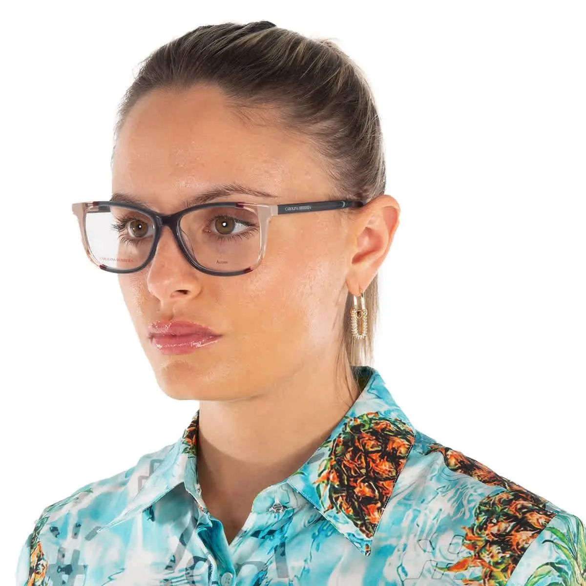 Carolina Herrera Demo Square Ladies Eyeglasses CH 0066 0HBJ 53 CH 0066 0HBJ 53