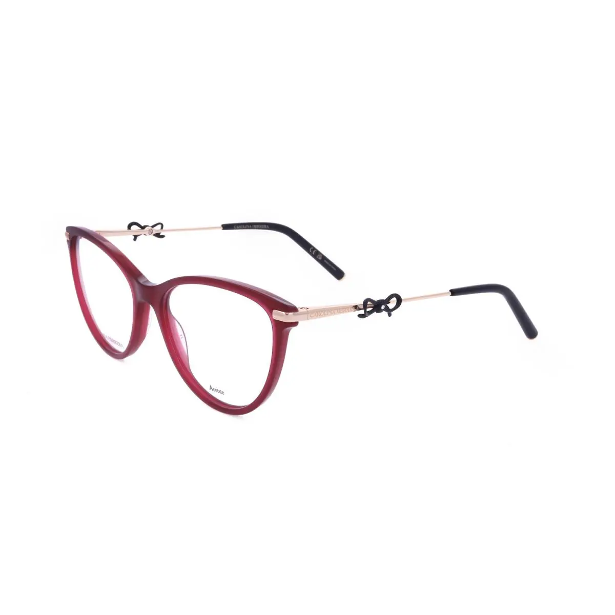 Carolina Herrera Women`s 55mm Burgundy Gold Eyeglasses HER0219-6K3-55