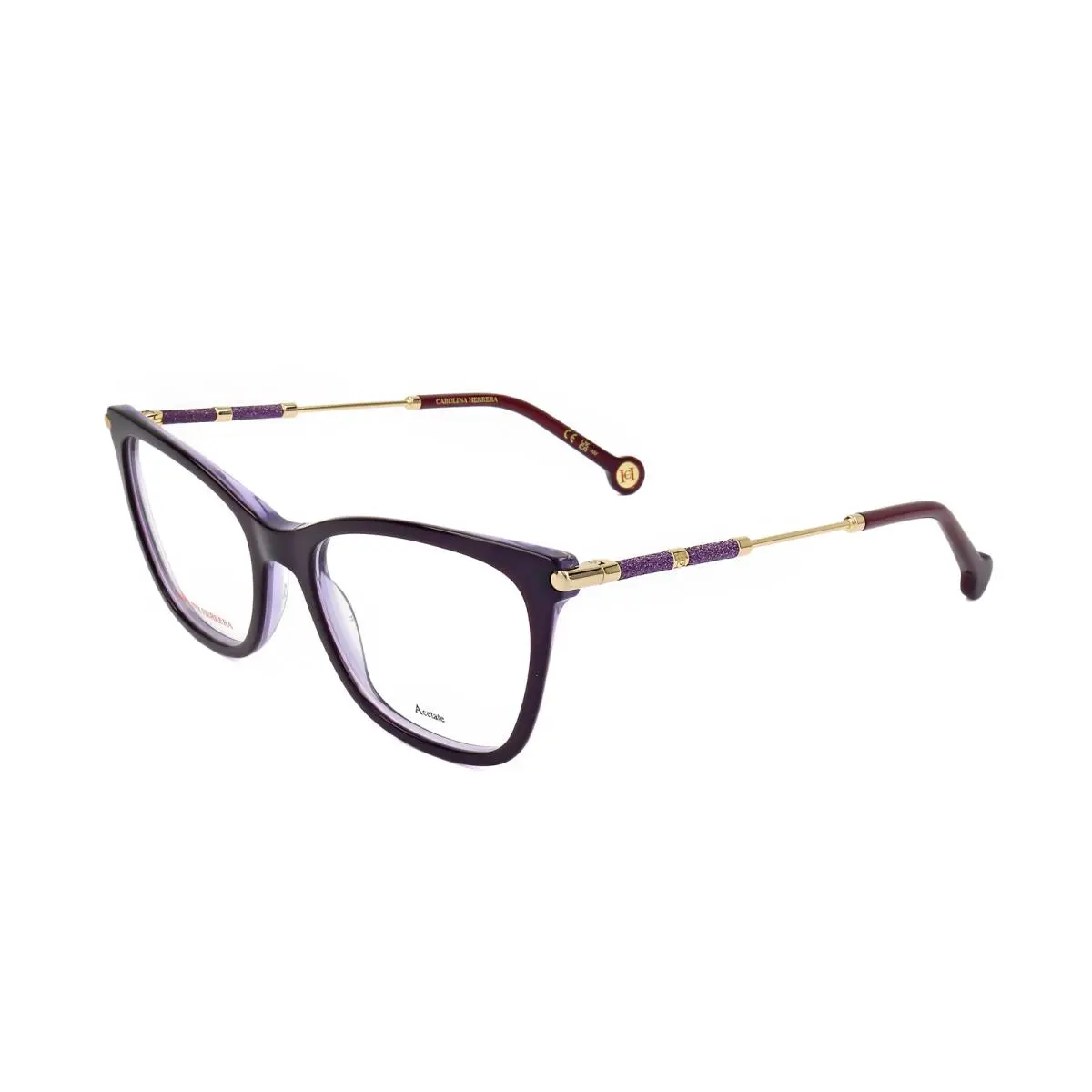 Carolina Herrera Women`s 54mm Violet Glitter Violet Eyeglasses HER0151-YHP-54