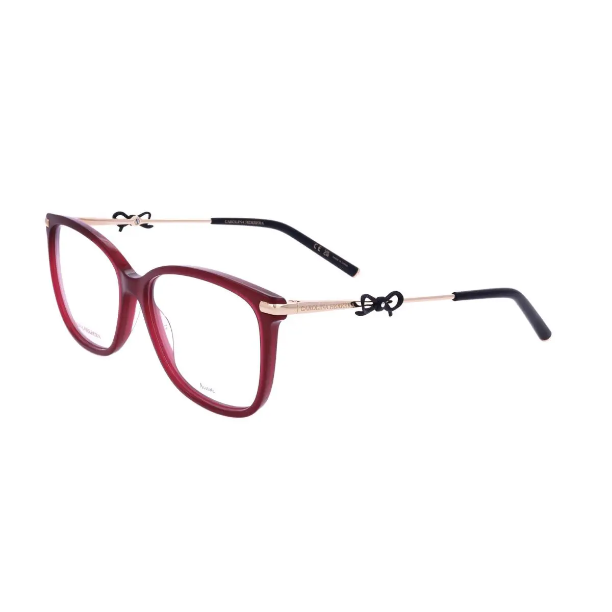 Carolina Herrera Women`s 55mm Burgundy Gold Eyeglasses HER0218-6K3-55