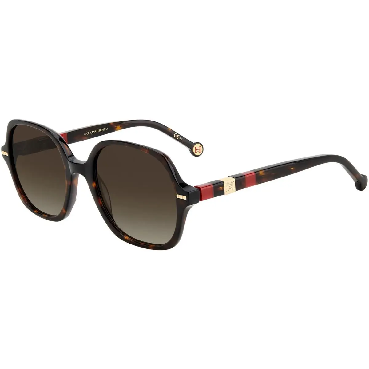 Women`s Havana Red Butterfly Sunglasses - HER0106S 0O63 HA by Carolina Herrera