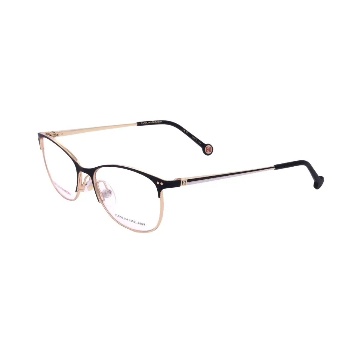 Women`s 51mm Gold Black Eyeglasses HER0168-RHL-51 by Carolina Herrera