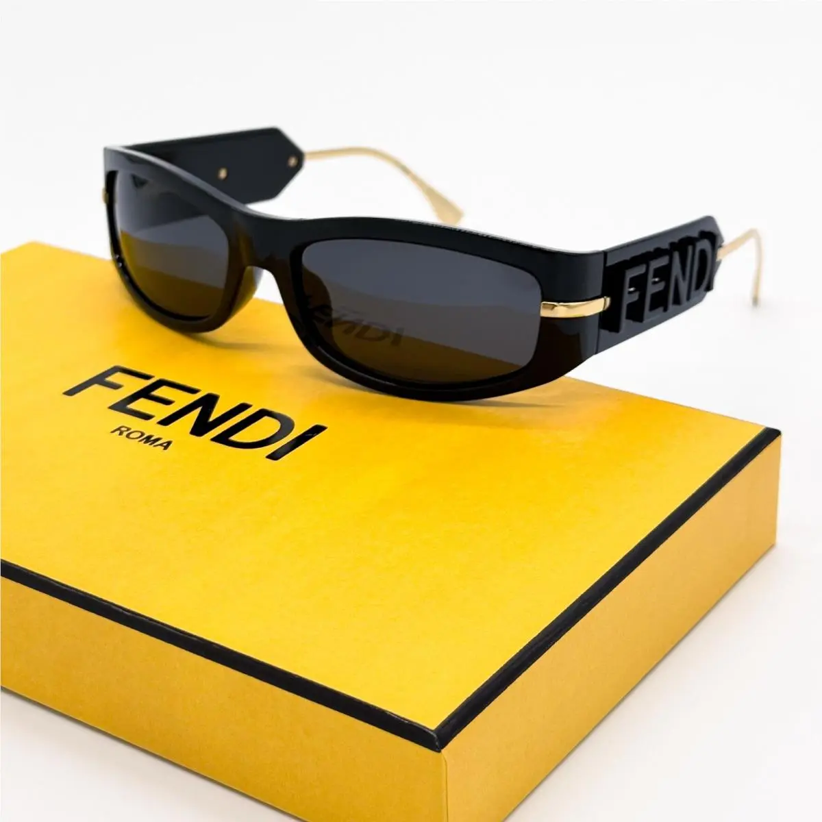 Fendi FE40120I 01A Shiny Black Women Sunglasses Fendi