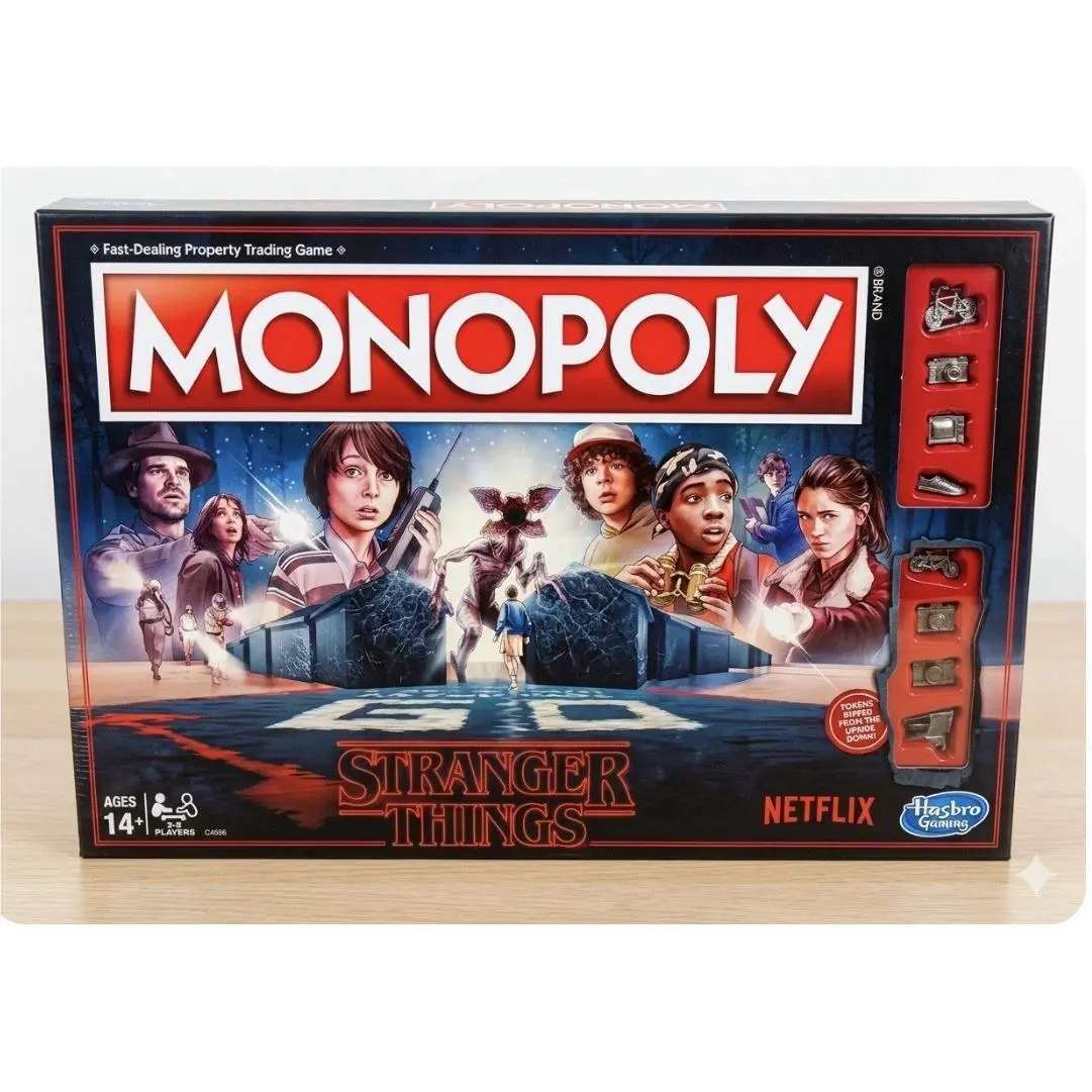 Stranger Things Monopoly Board Game - - Netflix Hasbro 2017