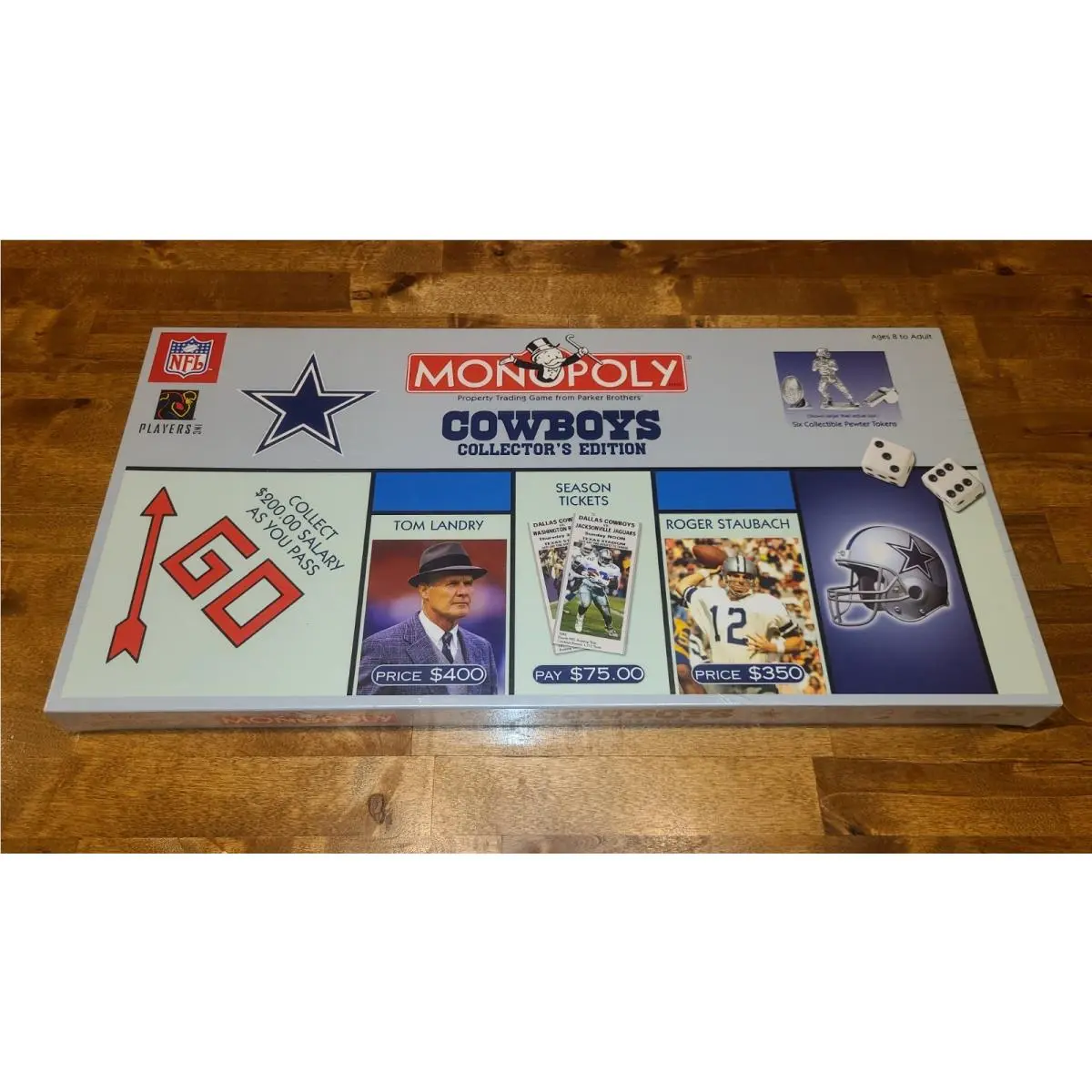 New/sealed 2003 Monopoly Nfl Dallas Cowboys Collector`s Edition Board Game