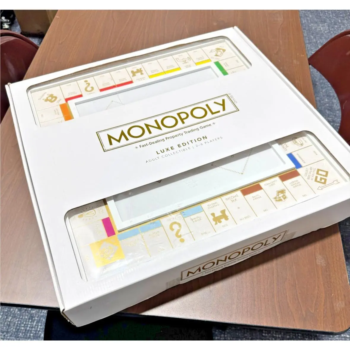 Hasbro Monopoly Luxe Edition White Gold Limited Adult Collectible Edition