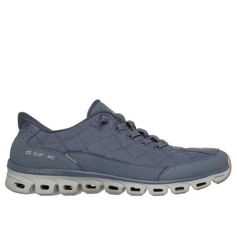 Skechers Women`s Slip-ins: Glide-step - Cozy Fit At Ease Slip-in Slate - 104556